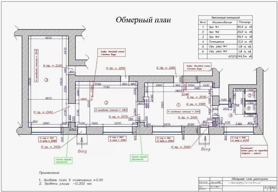 Обмерные работы в Санкт-Петербурге и Ленобласти